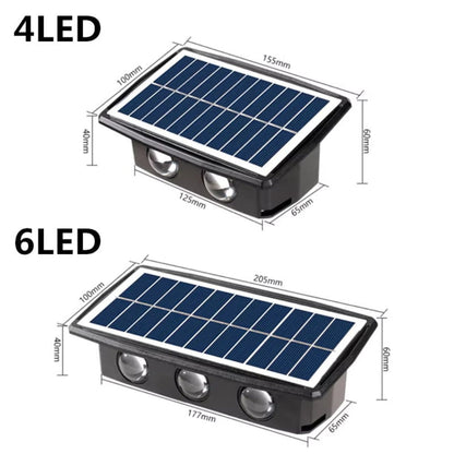 Solar Powered Outdoor Lighting Wall Garden Accent