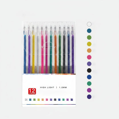 Sparkle Gel Pens Glitter Writing Creative Art Supplies - Image 12