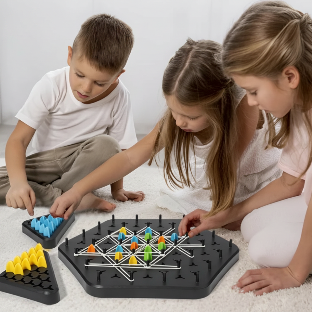 Strategy Board Game Family Indoor Triangle Chess Foldable - Image 1