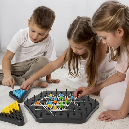 Strategy Board Game Family Indoor Triangle Chess Foldable - Image 1