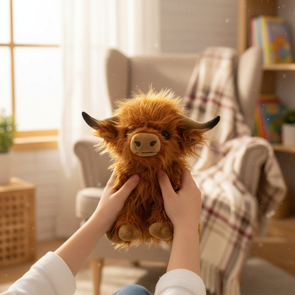 Stuffed Animal Plush Toy Highland Cow Soft Plush - Image 1