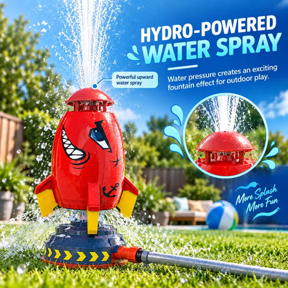 Water Sprinkler Outdoor Fun Shape Rocket Sprinkler