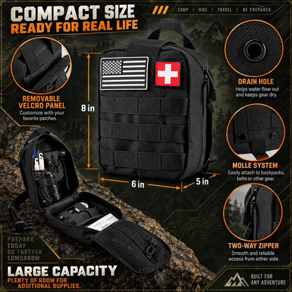 Survival First Aid Backpack Multi-Tool Kit