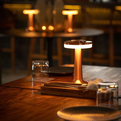 Table Lamp Cordless Metal Rechargeable Dimmable LED Light - Image 2
