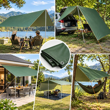 Heavy Duty Tarp Waterproof Camping Grommet Reinforced