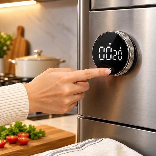 Kitchen Timer Rotating Digital Countdown