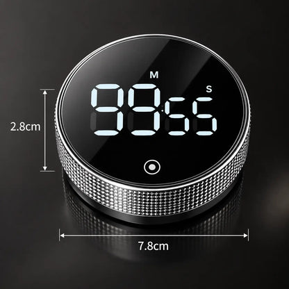 Kitchen Timer Rotating Digital Countdown