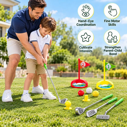 Kids Retractable Golf Club Set Indoor Outdoor Play