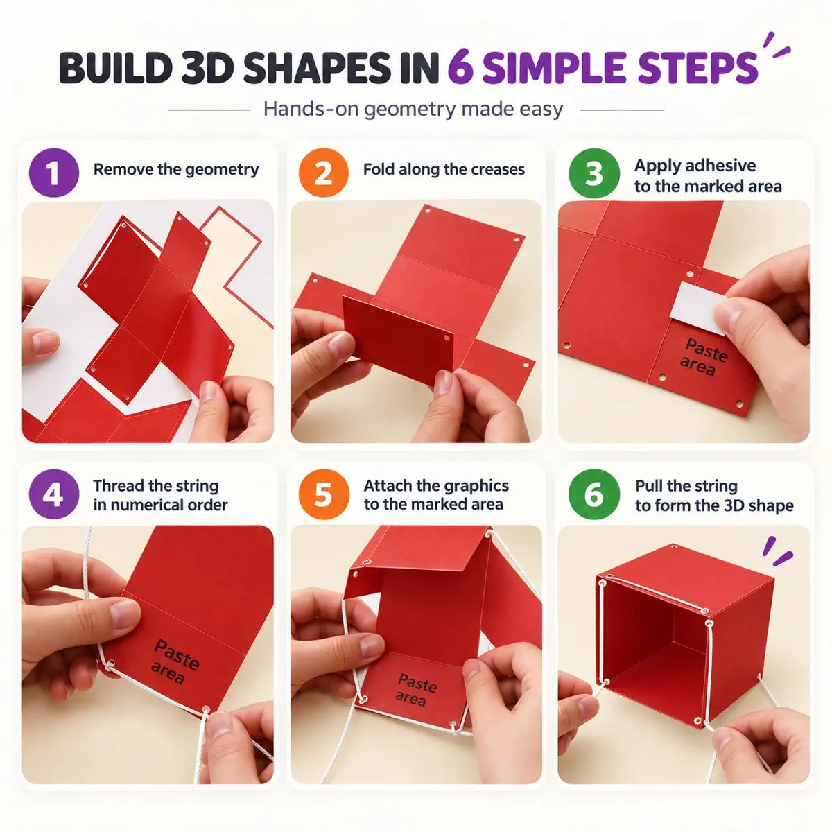Learning Toys 3D Geometry Puzzle Activity Kit