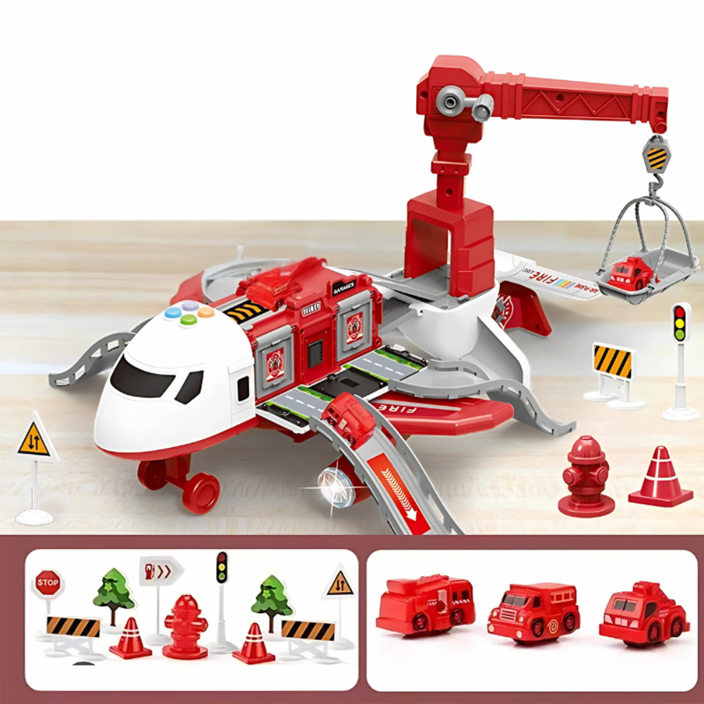 Transformable Airplane Playset Accessories Fun Playtime - Image 4