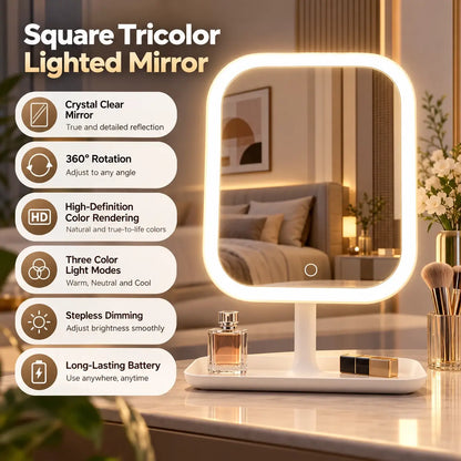 LED Rechargeable Vanity Makeup Mirror