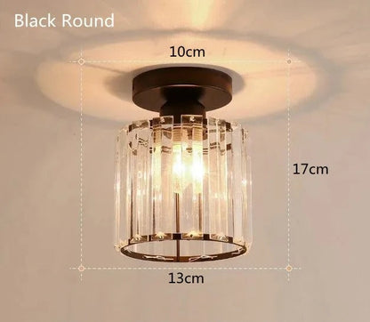 Crystal Ceiling Light | Elegant Corridor & Aisle Lamp