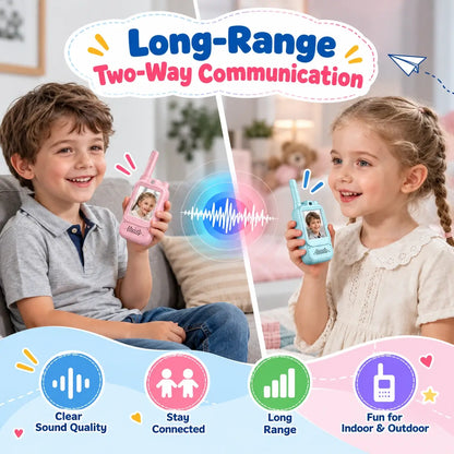 Video-walkietalkie voor kinderen, oplaadbaar speelgoed met camera