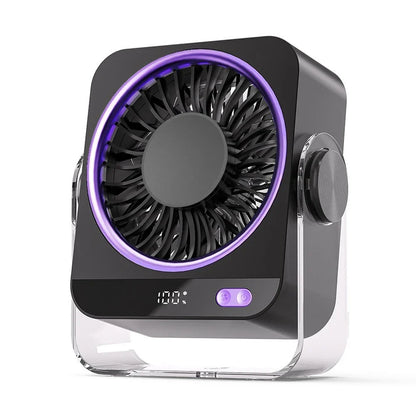 Wall-Mounted Fan Rechargeable Desk Portable Desk Fan - Image 7