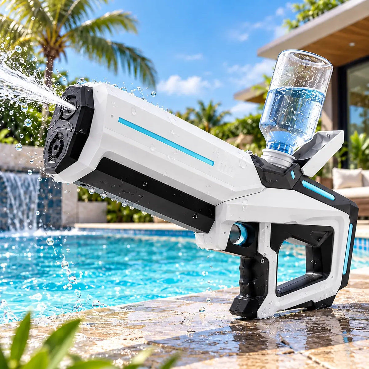 Automatic Water Gun Large Tank Outdoor Splash