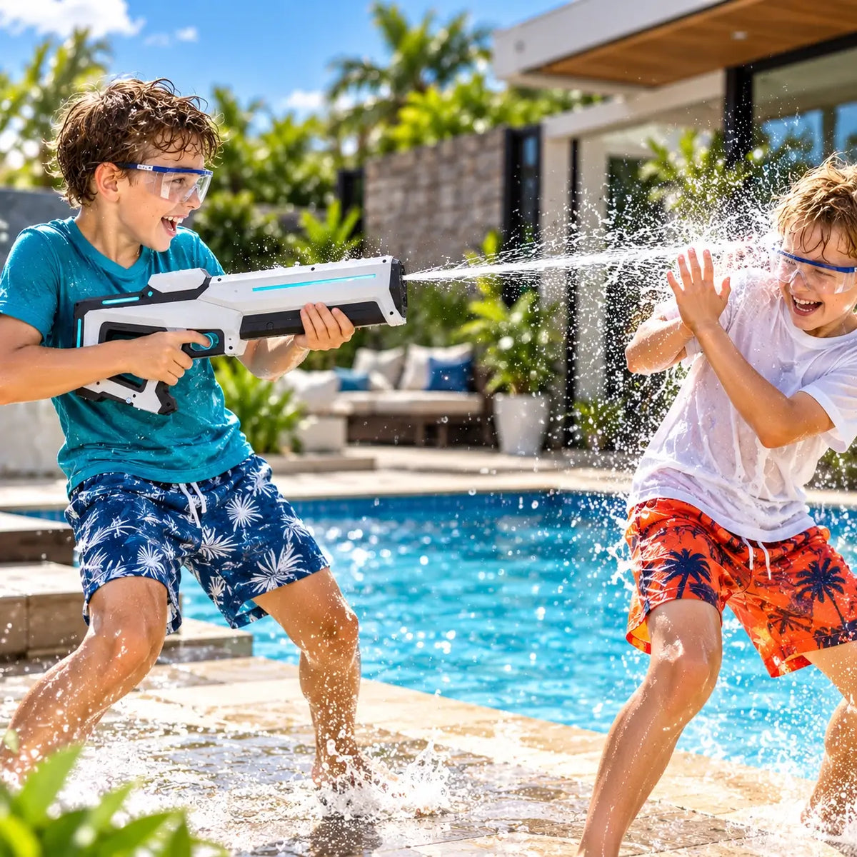 Automatic Water Gun Large Tank Outdoor Splash