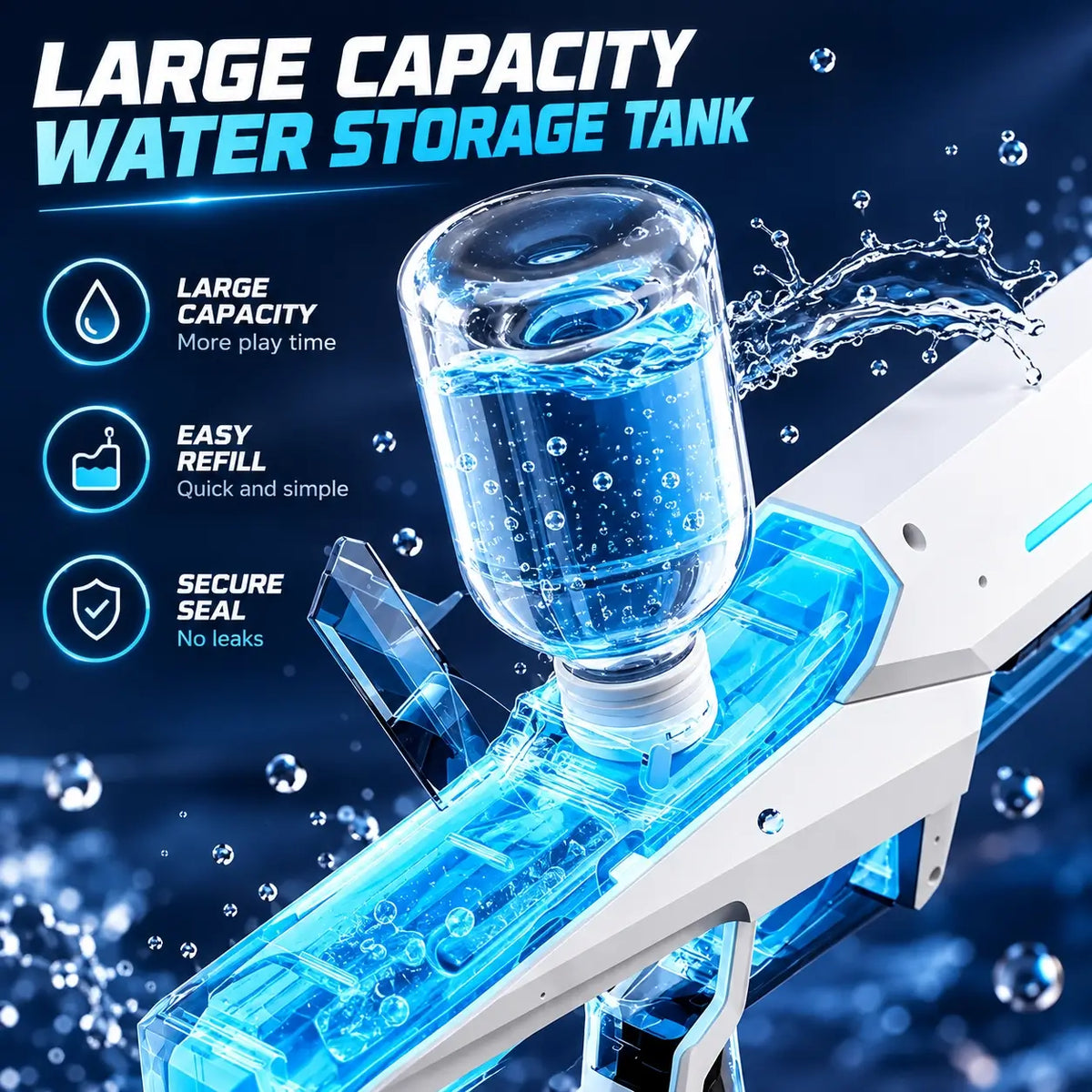 Automatic Water Gun Large Tank Outdoor Splash