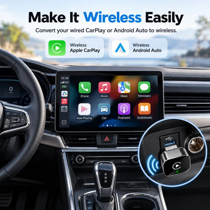Wireless CarPlay and Android Auto Adapter