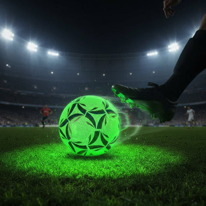 Worl Cup World Cup LED Lights Size 5 Soccer Ball Glow Made Night - Image 1