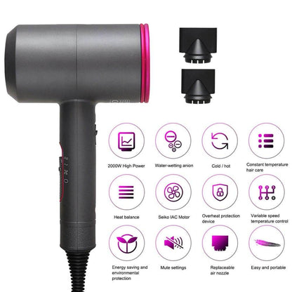 Hair Dryer Blow Dryer Ionic Hair Dryer Hair Blower Professional Hair Dryer Salon Hair Dryer - Factory Mart